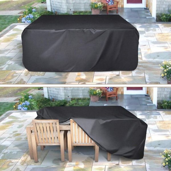 Havemøbelovertræk 213 x 131 x 74cm 210D Oxford Beskyttelsesovertræk Bordovertræk Vandafvisende Vindbestandig Regn UV Tåre