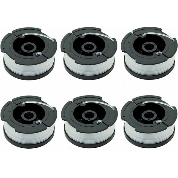 6 pakker A6481 A6485 spoler til Black Decker gressklippere