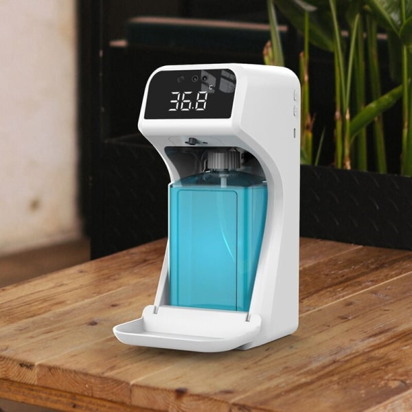 Digitalt infrarødt termometer Kontakt 2 i 1 Håndvask Dispenser Termometro 1000Ml Drip