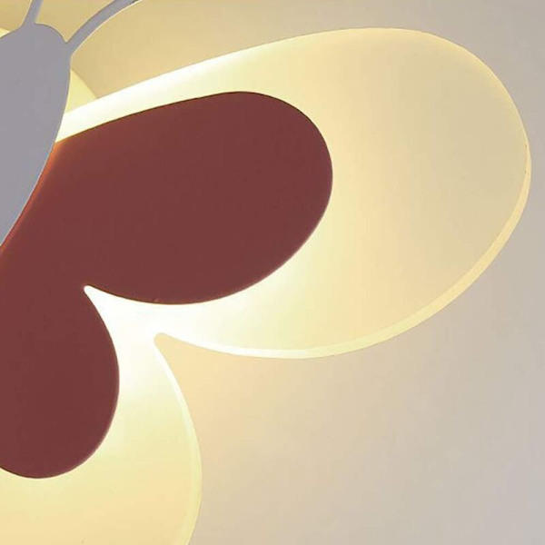 LED Vägglampa Inomhus Söt Fjärilsvägglampa för Barnrum Dekoration Väggdekor, Sänglampa, Inomhus Nattlampa, (Varmvitt Ljus)