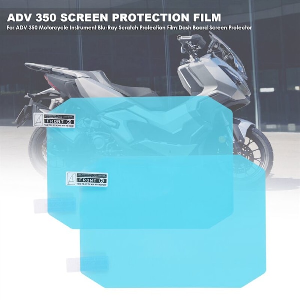 For ADV 350 Motorcykel Instrument Blu-Ray Scratch Protection Film Dashboard Skærmbeskytter