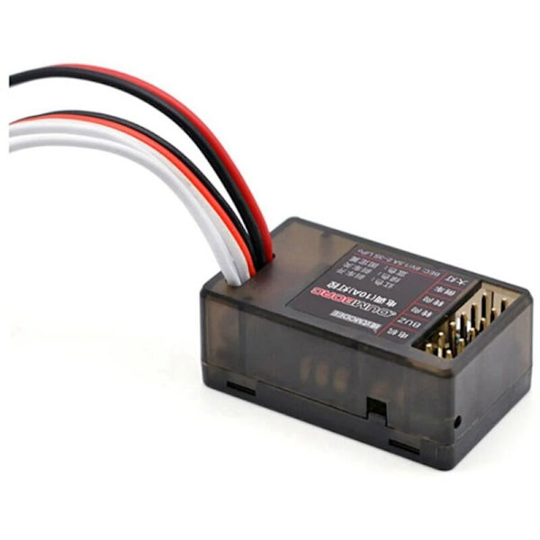 10A Harjattu ESC 2S 3S 12V Kaksisuuntainen Nopeudensäädin Jarru LED-Ohjaus RC-Ajoneuvoautovene-Säiliöosiin