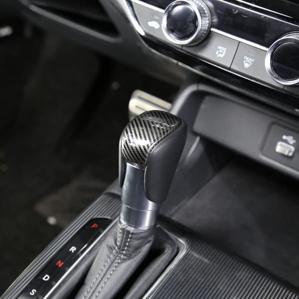 Til 2022 11. Rustfrit stål gear shift knob cover trim bil interiør tilbehør