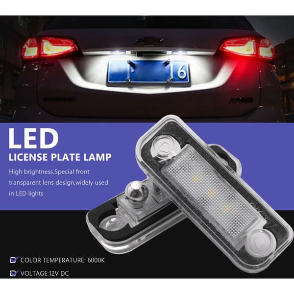 - W203 5D W211 R171 W219 LED Nummerpladelys Fejlfri