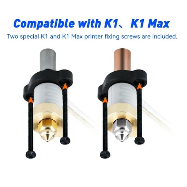 320°C Högtemperatur Keramisk Uppvärmningsblock 600mm/s Hög Hastighet Utskrift 60W Värmare för 3D-skrivare K1/K1 MAX, A