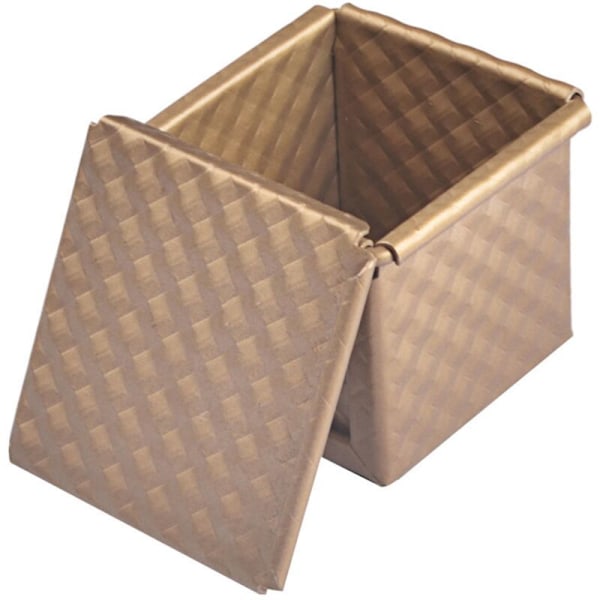 2X Firkantet Brødform med Låg Toast Pullman Non-Stick Mini Box