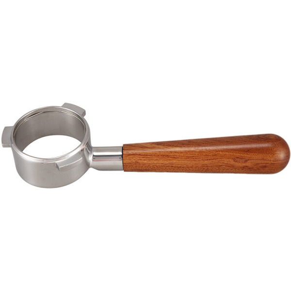 Håndtak i rustfritt stål, bunn 54 mm, kaffemaskin, modifisert trehåndtak for 8-serie generelt