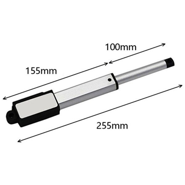 DC 12V Vandtæt IP54 Mini Lineær Aktuator 100mm Slag Elektrisk Lineær Motor Vinduesåbner 30mm/s Hastighed