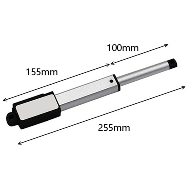 DC 12V Vattentät IP54 Mini Linjär Ställdon 100mm Slag Elektrisk Linjärmotor Fönsteröppnare 30mm/s Hastighet