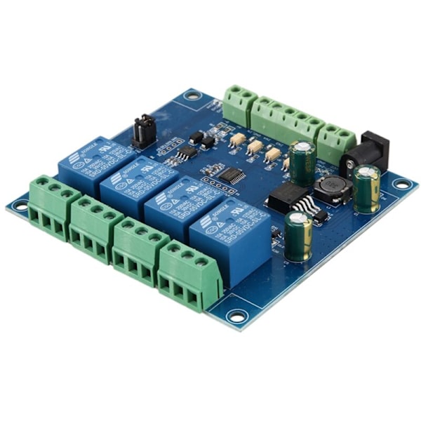 7-24V 4-kanals Modbus Rtu Relæmodul Switch RS485/TTL UART Kommunikationsgrænsefladeforbindelse Kontrol 8 Bit MCU