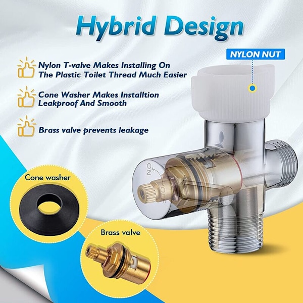 Bidet Sprayer for Toilet, Handheld Sprayer Kit med justerbar stråle for håndholdt Bidet Cloth Diaper Sprayer