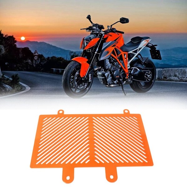 Motorcykelkylare Grill Cover Motor Skydd Passar för 250390 2017-2018 Orange