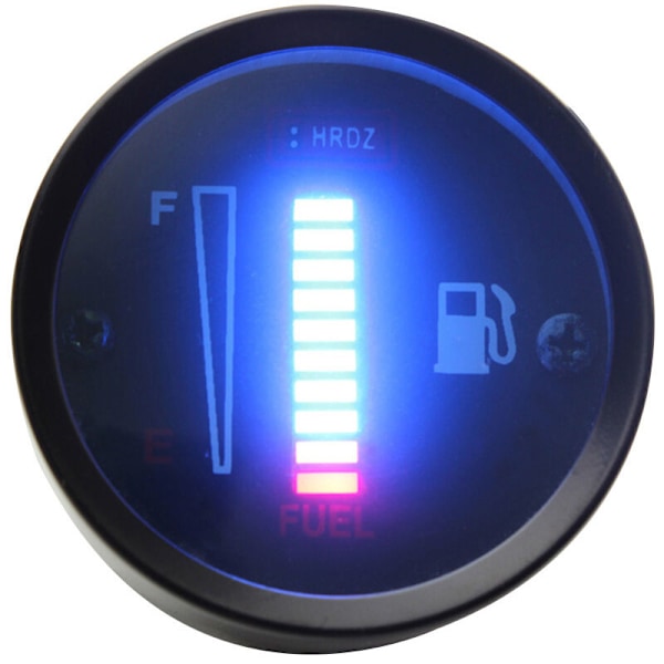 Universal Bilmotor 52mm Bränslemätare LED Digital Display 12V Mätare Nivå Växel för