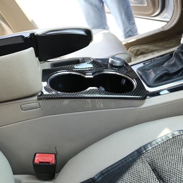 Fiber Car Console Cup Holder Cover Trim for X204 2008-2015