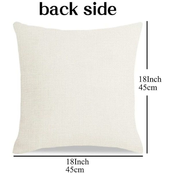 4 stk firkantede juleputetrekk putetrekk putetrekk til sofa bil mønster 45X45 cm