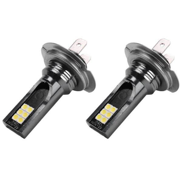 2 stk. H7 LED-forlygtekonvertering 6W 1000LM 6000K Canbus-fejlfri pære