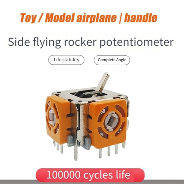 10 modelleringsdelar Joystick Potentiometer för 100 000 cyklers livslängd för sidostyrning av rattgas