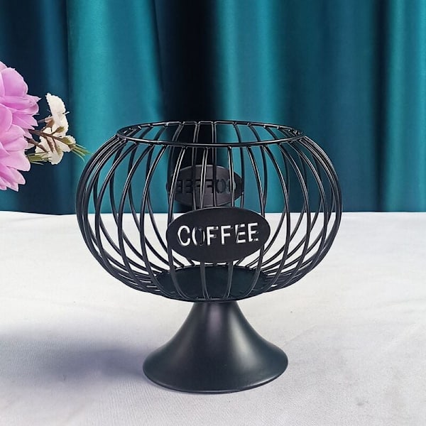 Hållbar kaffekapsel förvaringskorg Kaffeepad hållare Köksförvaringskorg Organizer för hem Cafe Hotel Guld