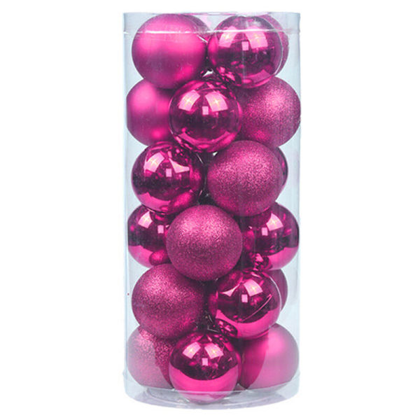 Julekule Juletrærpynt 60mm Julekuler Ornamentsett 24stk