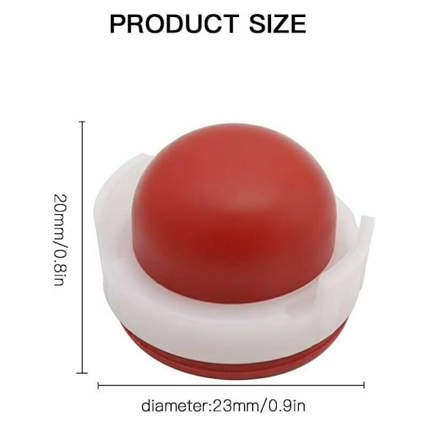 Silikoninen Muovi Primer-Pumppu 23 x 20mm Kaasuttimen Primer-Polttimo Briggs & Stratton Ruohonleikkurille 694394 494408