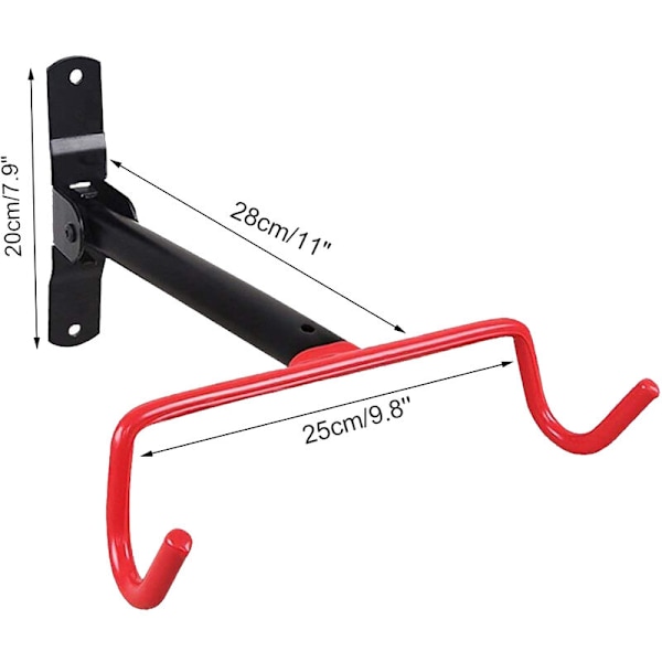 Vægmonteret cykelstativ Garage Krog Holder Cykel Holder Opbevaringssystem til Garage Garage Cykel Opbevaring Display