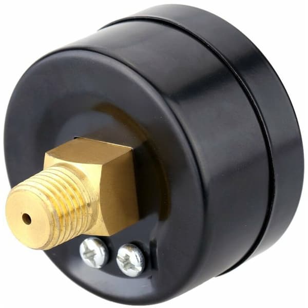 0 -30inHg 0 -1bar Mini Dial Lufttryksmåler Barometer Meter Dobbeltskala Aksial Sort Skive
