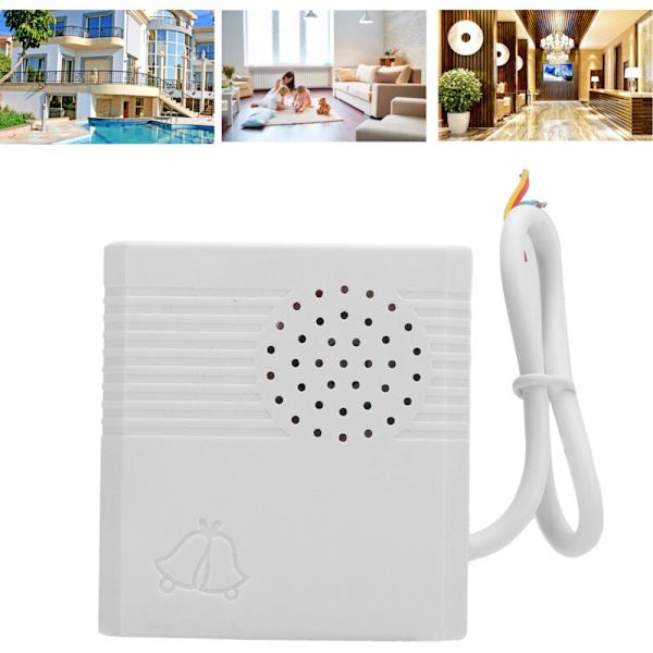 Dørklokke og dørtelefon, DC 12V Ledningsført Dørklokke Kernetråd Adgangskontrolsystem til Hotel Husholdning Bygning -