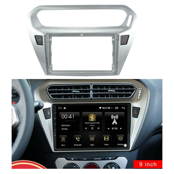 9 Tommer 2Din Bilstereo Facia Panel Ramme DVD Bezel Installations Trim Pasform til 301 SLYSEE