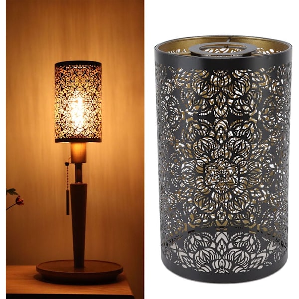 Lampe Skærm, E27 E26 Moderne Smedet Jern Lampe Skærm Cylindrisk Form Bord Stearinlys Lysekrone Lampe Dæksel til Hjem Hotel Soveværelse
