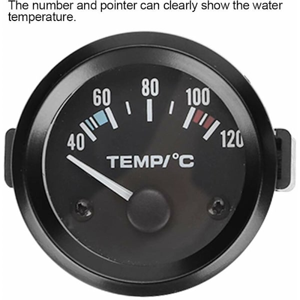 Vattentemperaturmätare Bil Vattentemperaturmätare Tryckmätare Vattentemperaturmätare 2 tum 52 mm