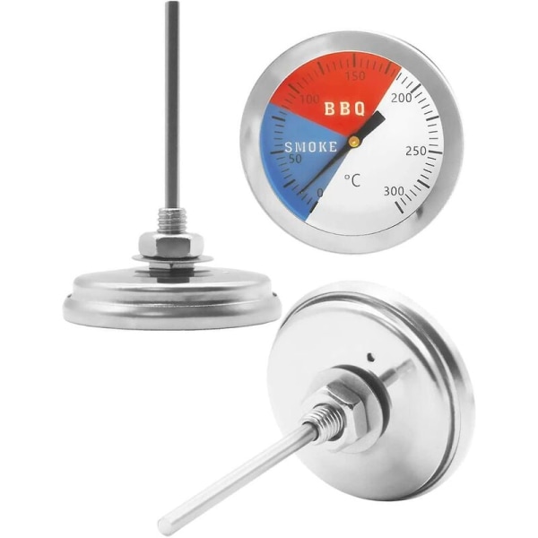 Analogt steketermometer for grill, røyker, gryte, panne, Ø 5,2 cm, 0 ° C - 300 ° C