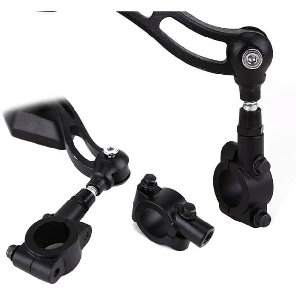 2 stk. Universal Motorcykel Styr Montering 22mm Sort