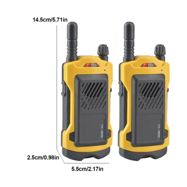 2 st Walkie Talkies för barn Radio för utomhusvandring Camping Barn kommunicerar Leksak