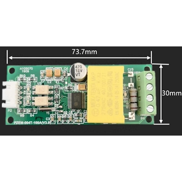 2X Oppgradert Versjon PZEM-004T Digital AC Måler Amperemeter TTL Strøm Effekt Faktor Frekvens Tester Modul med Spole 100A 80-260V