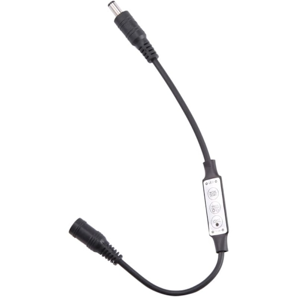 Mini Fjärrkontroll Dimmer 12A 12V-24V för LED-Strips Monokrom Strip Controller Svart