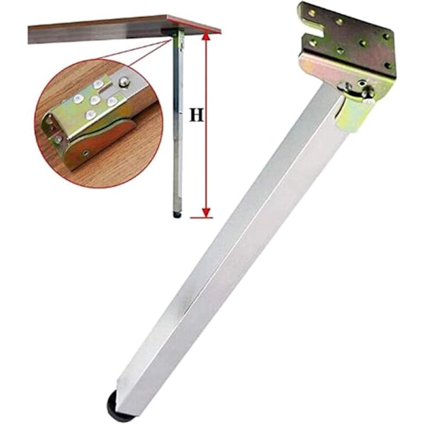 Selvlåsende Foldbare Benstøtter, Foldbart Arbejdsbord, Foldbart Køkkenbord (4 Farver)