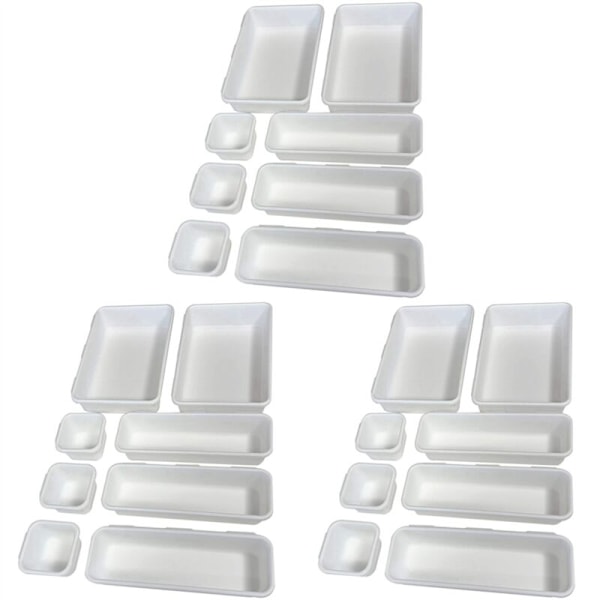 Låd Organizer (24 ST) - Fackavdelare Skrivbordsorganizer Snabbkoppling för Halksäker Anpassad Layout