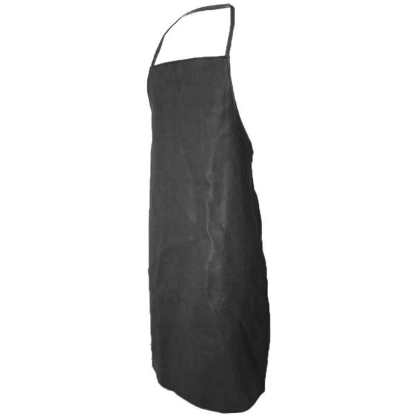 Waterproof apron PU kitchen apron kitchen apron PU leather protective apron black