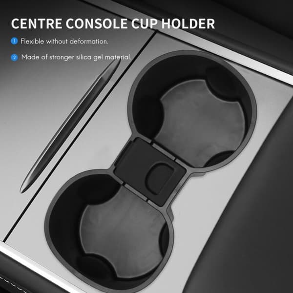 for Model 3 Y 2021 Midtkonsoll Koppholder Innlegg Interiør Tilbehør Bil Interiør Kaffe Kopp