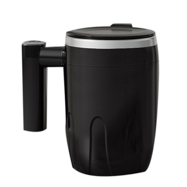 Automatisk omrørende kaffekop, USB genopladelig automatisk magnetisk omrørende kop, 380 ml automatisk omrørende kaffekop, sort