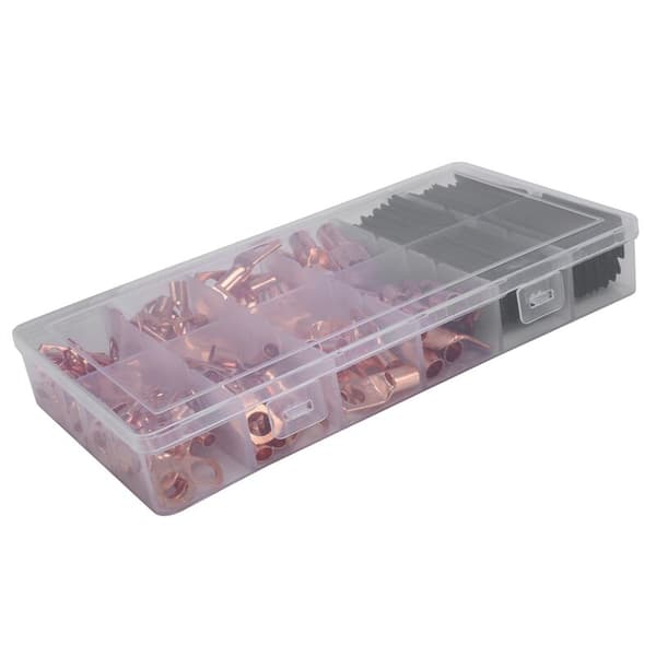 260PCS Crimp SC Kobber Ring Terminal Kabelforbindelsessæt