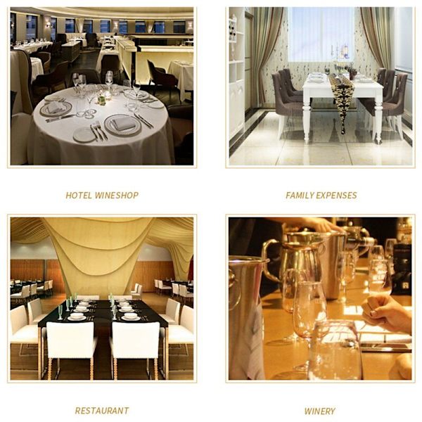 Set med 10 polyestertygsservetter 48 x 48 cm för restaurang, middag,