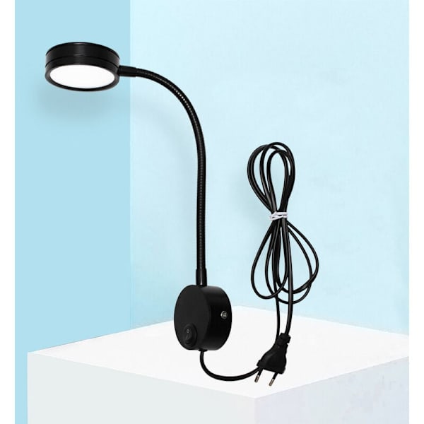LED-sengelampe med sengelese-lys med europeisk plugg