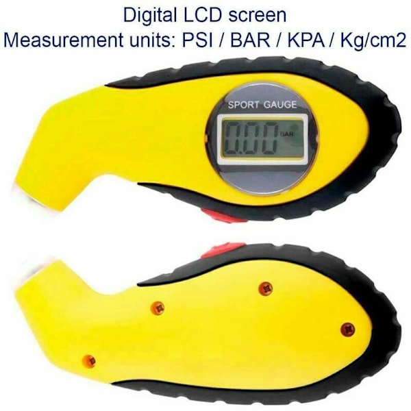 LCD LED Digitaalinen Rengaspaineen Mittari Autolle/Moottoripyörälle Amerikan Schrader-Venttiilille