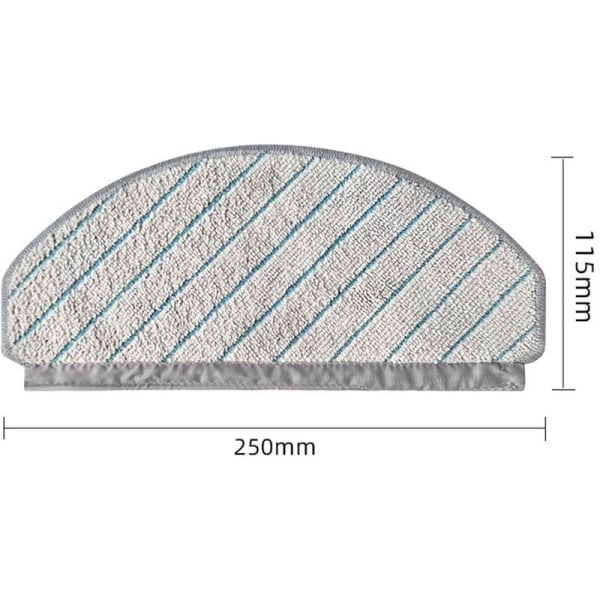 HEPA-suodatin Ecovacs Deebot T10 T10 Turbo -robotti-imurin lisävarusteet Sivuharjasarja Moppisiivousliina Osat