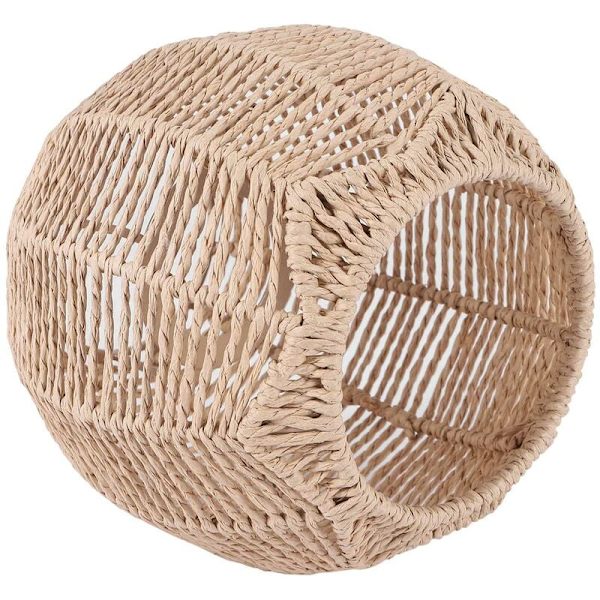 Rattan Lamp Cover Lighting Hand-Woven Chandelier Retro Lampshade Home Lampshade Decorative Chandelier