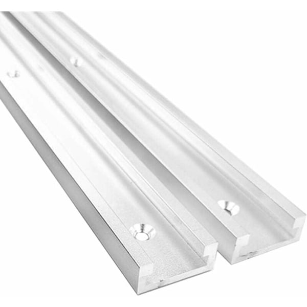 Aluminium Jig Spårklammer, Spårklammer för Gehrungssåg, Fixeringsspårklammer T-spårklammer för Fräsbord (600mm, Vit)