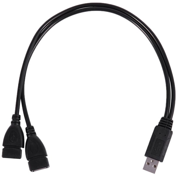 Usb 2.1A Han Til 2 Usb Dobbelt Strømkabel Adapter Kabel