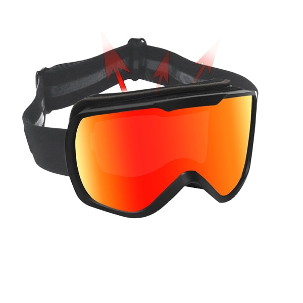 Dobbeltlags antidugg store sylindriske skibriller for menn og kvinner skiutstyr skibriller snøbriller