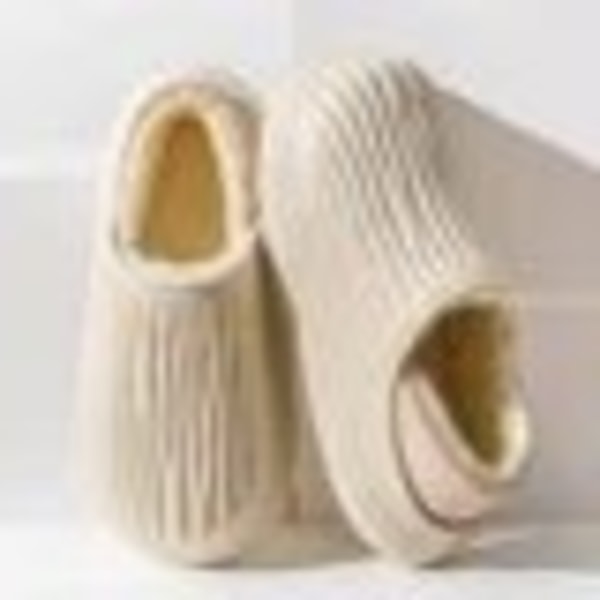 Hjemmesko varme sko skridsikker plys bomuld indendørs udendørs komfortabelt hjem tyk hæl 24cm